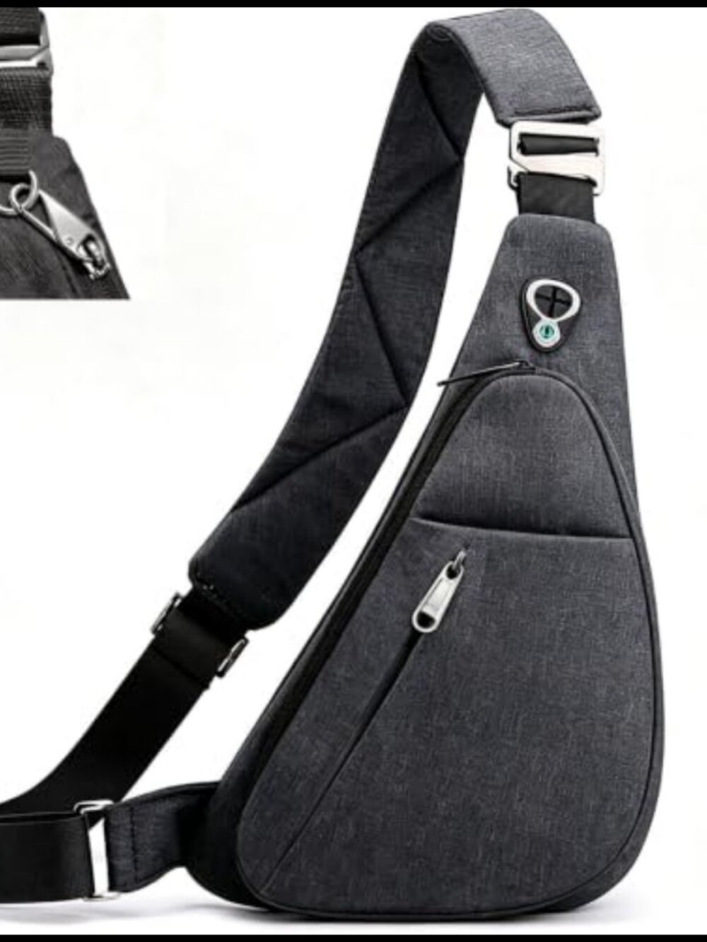 Anti-Theft Sling Bag Nylon RFID Blocking Crossbody Travel Daypack